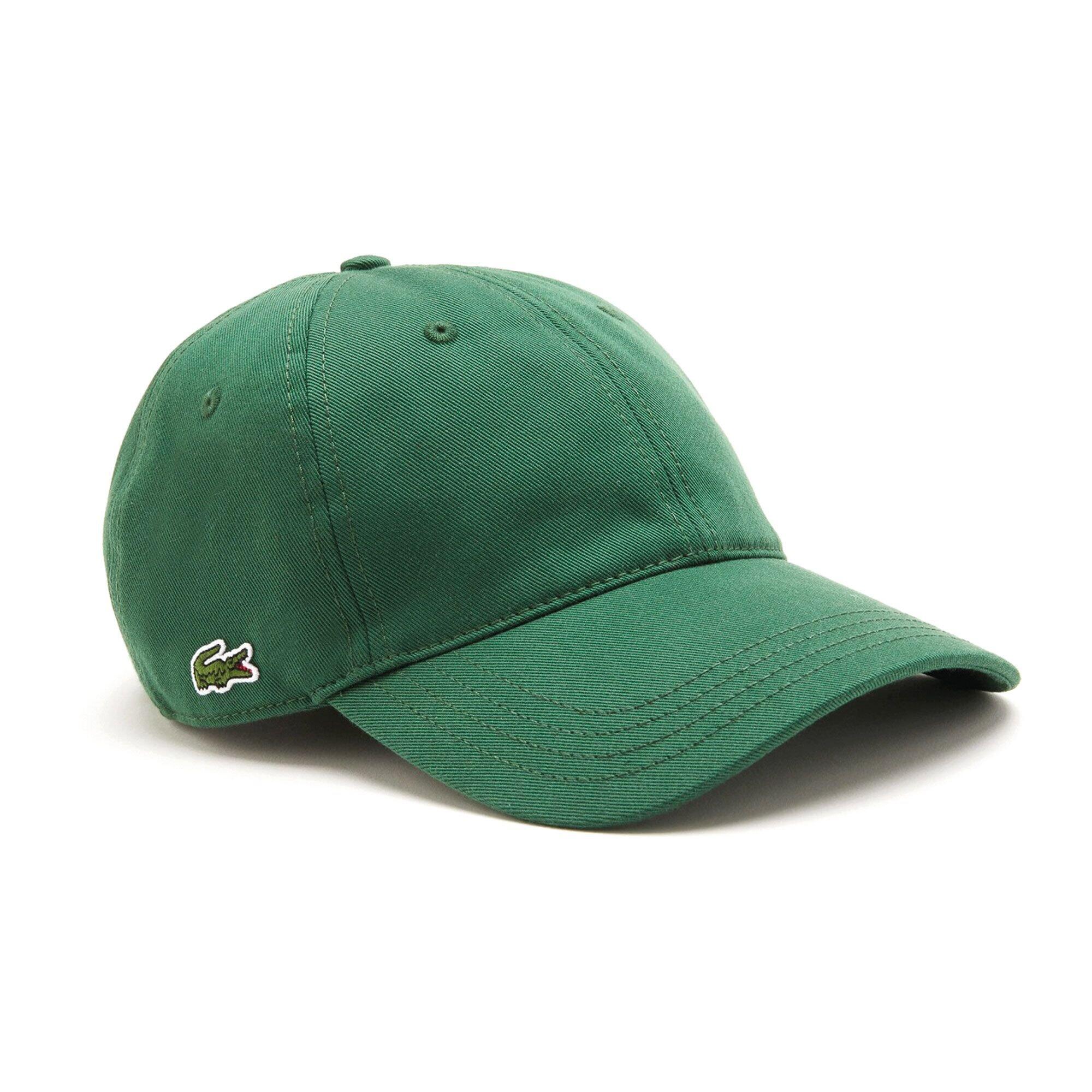 Czapka Lacoste Organiczna Bawełna Zielona
