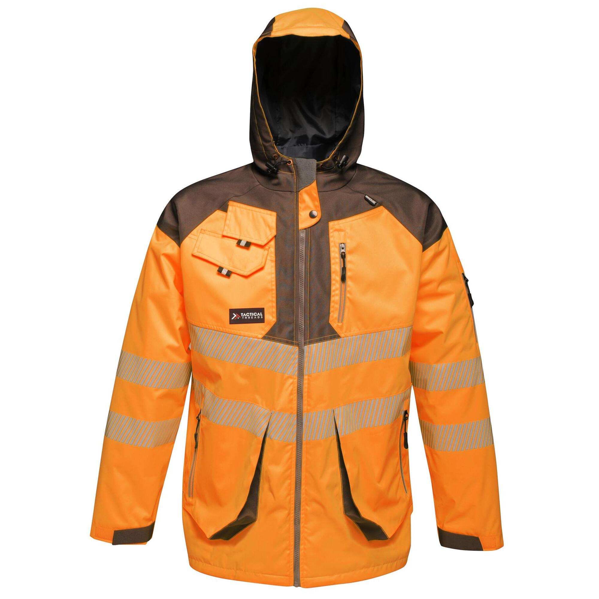 Kurtka Wodoodporna Męska HiVis Odblaskowy Materiał