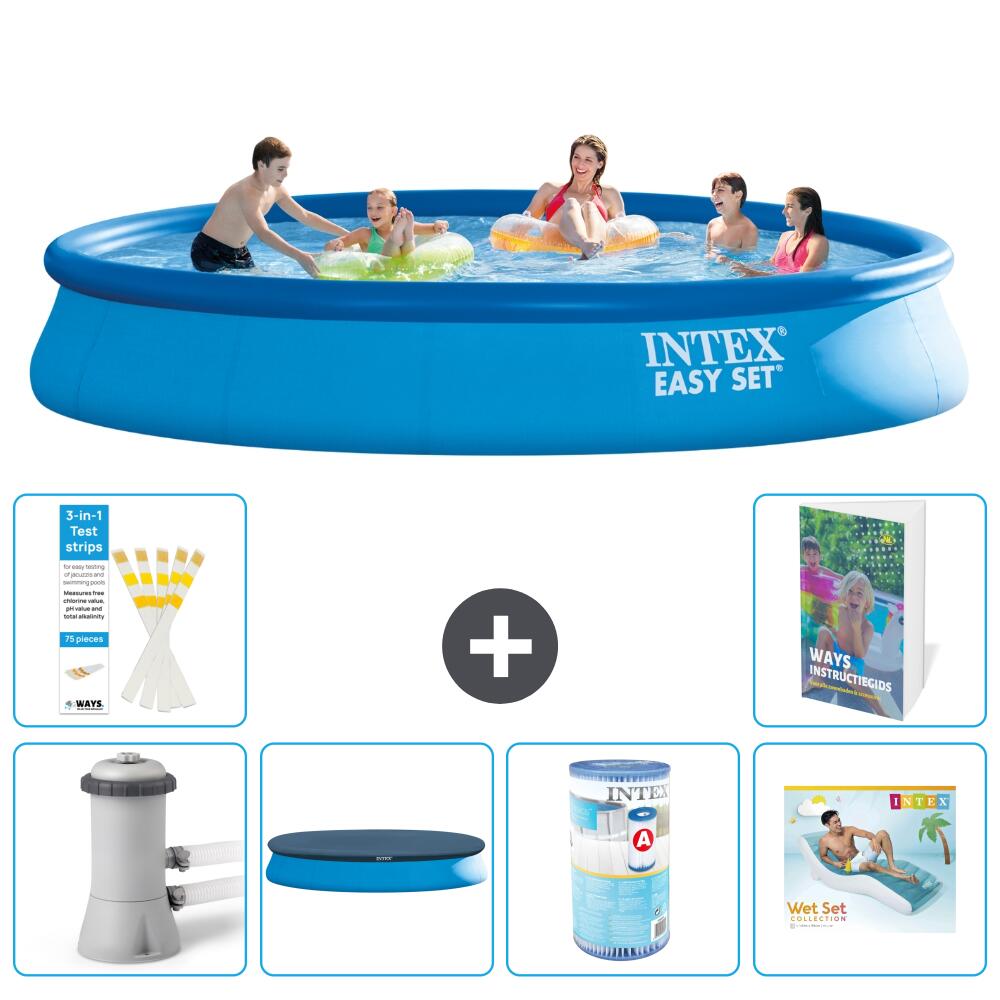 INTEX Basen Easy Set Okrągły - 457x84 cm - 7-częściowy S287