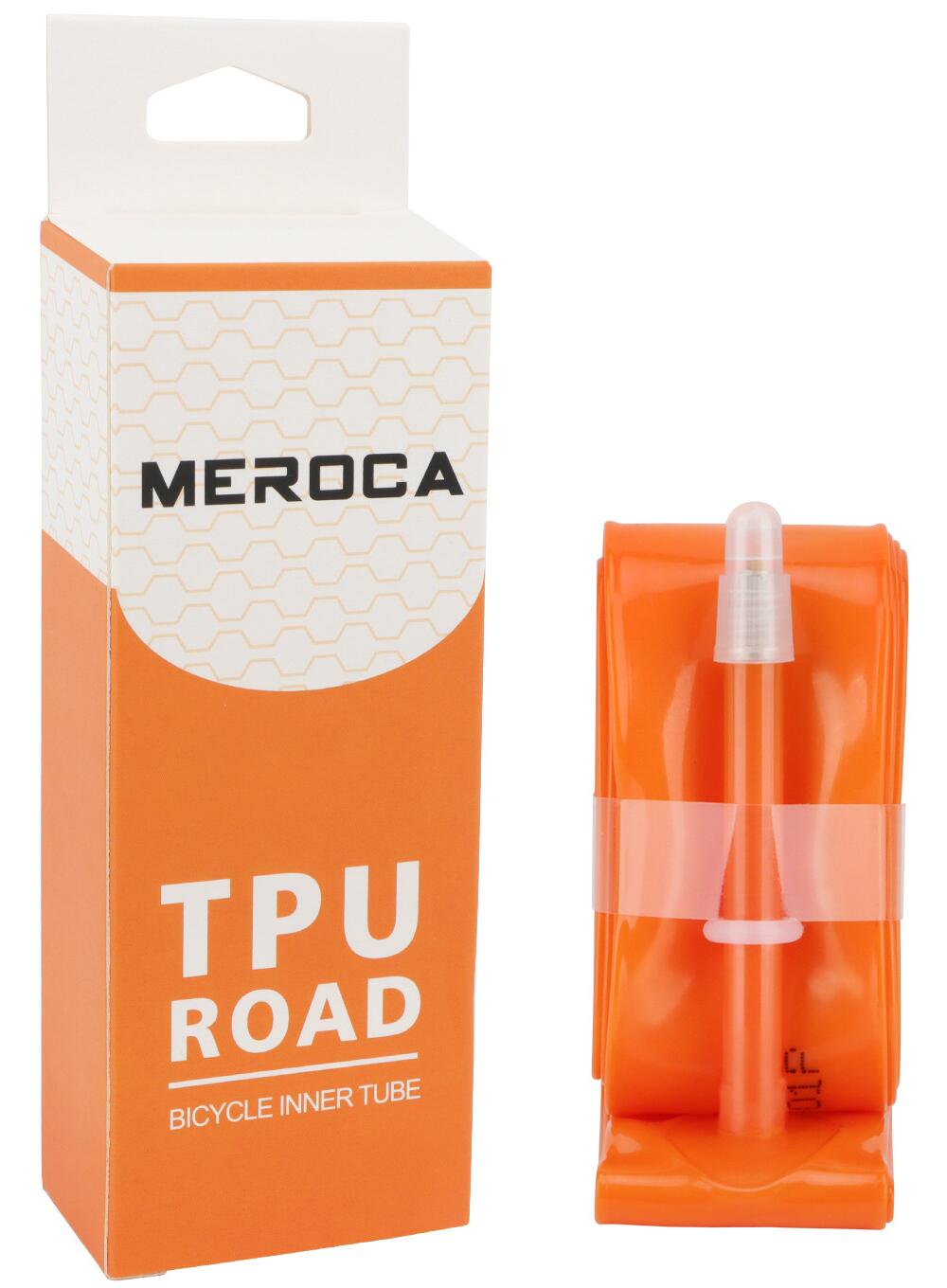 Dętka rowerowa szosowa Meroca TPU 700C*23-32C45/65/80L 29 zawór FV orange