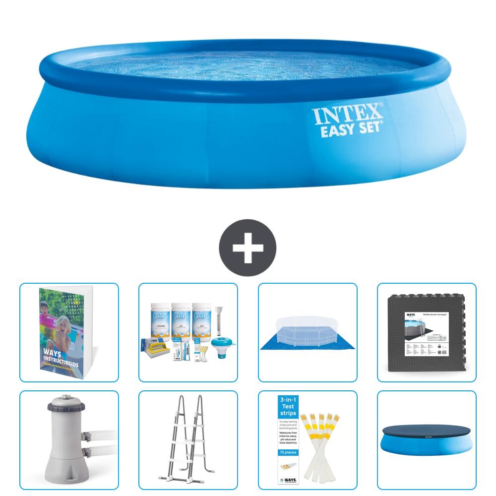 INTEX Basen Easy Set Okrągły - 457x107 cm - 9-częściowy S581