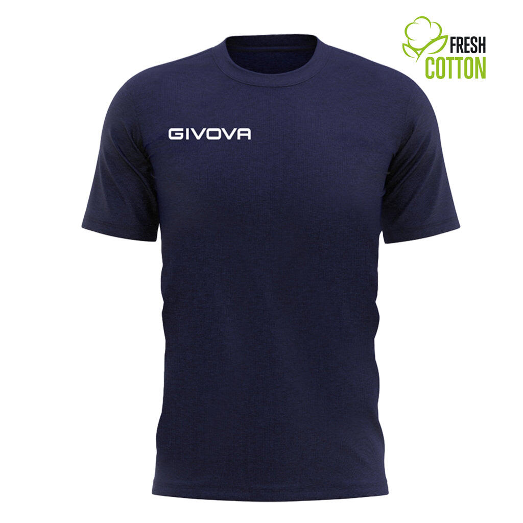 T-shirt Givova Marine Blue Cotton 2XL dla Mężczyzn - Komfort i Styl