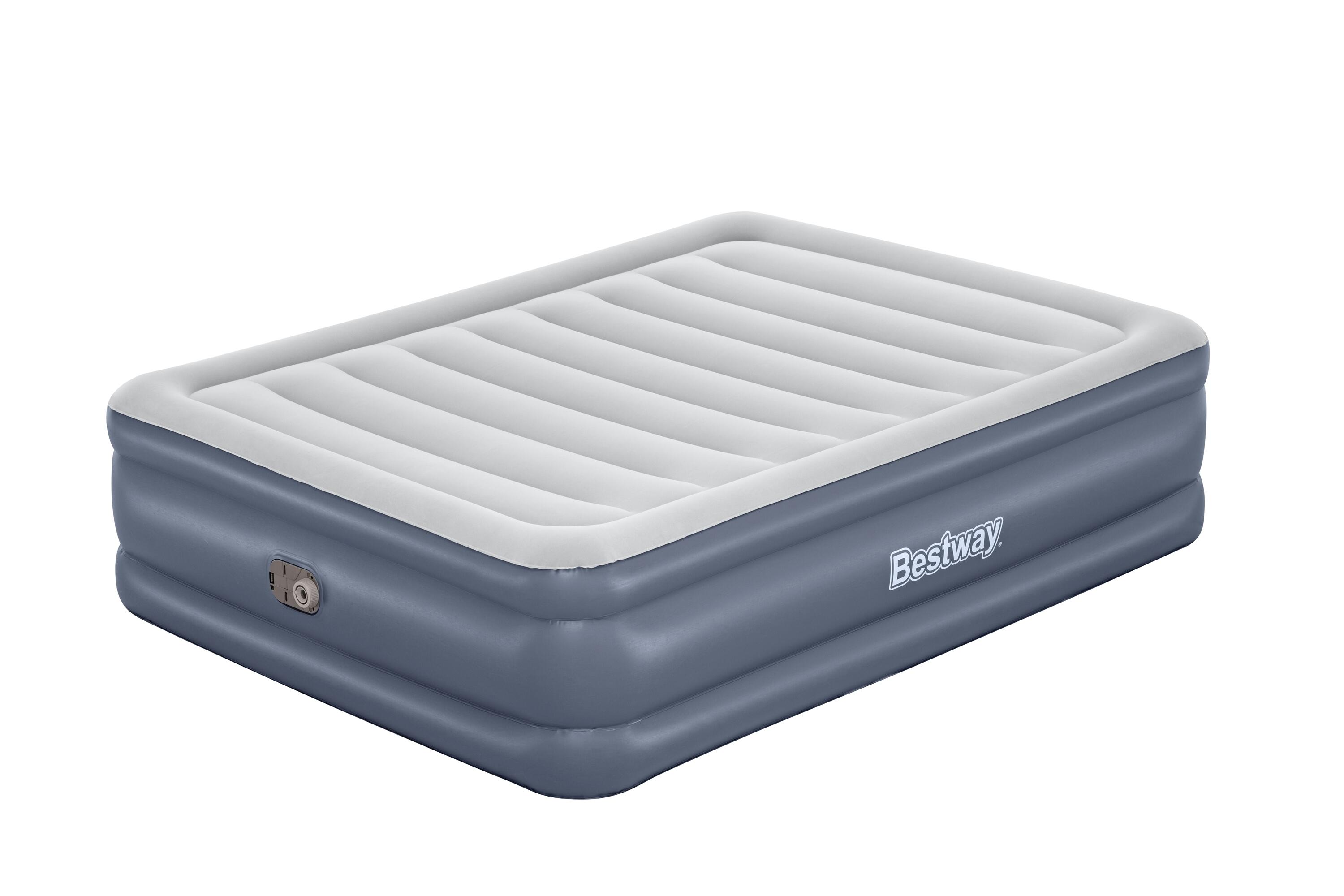 Materac dmuchany z wbudowaną pompką Bestway 203x152x51cm 6713I