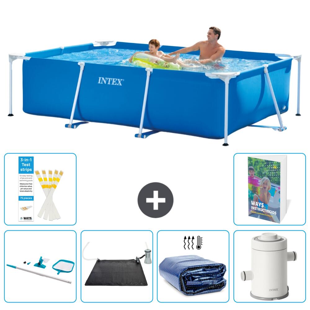 INTEX Basen ze stelażem Prostokątny - 260x160x65 cm - 7-częściowy S61