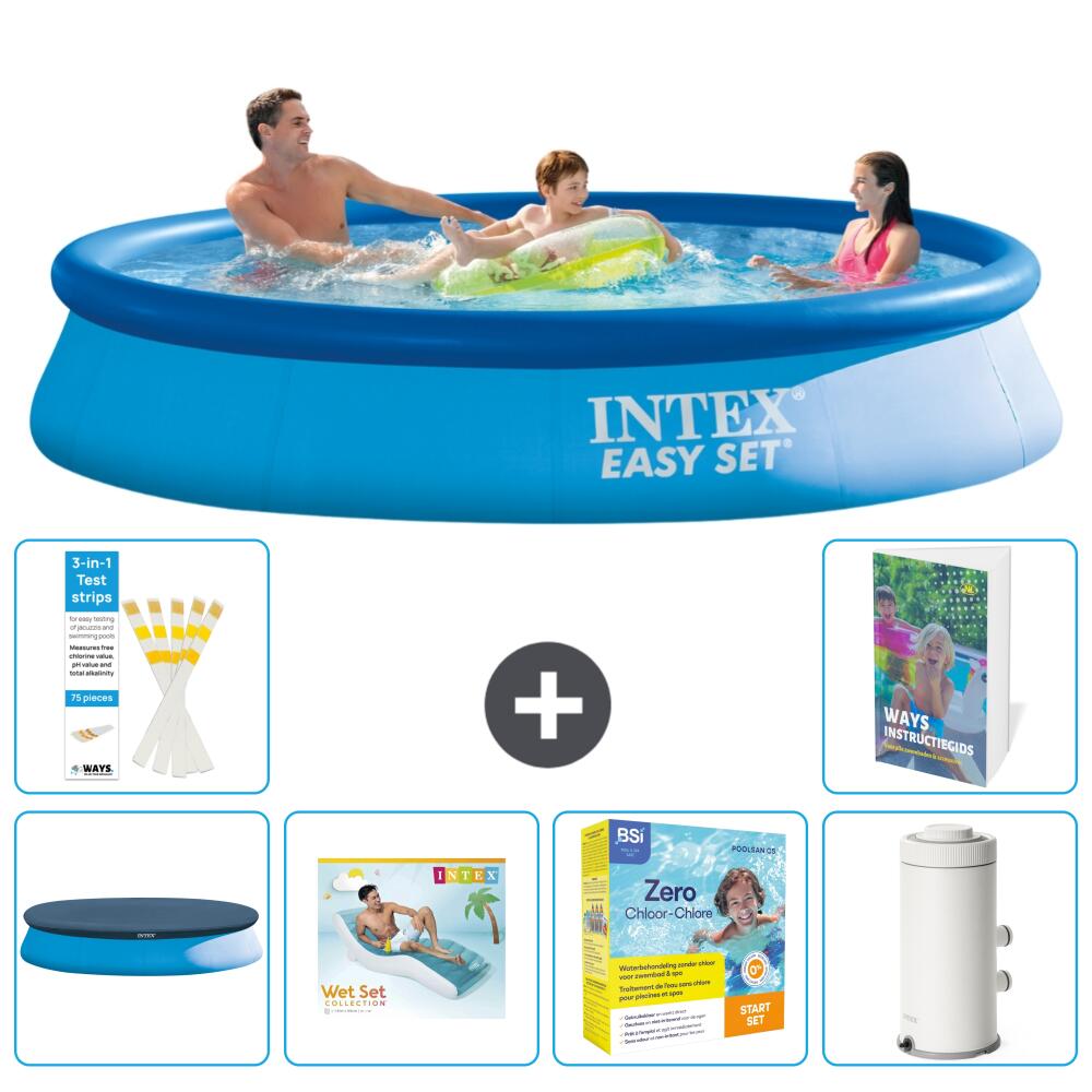 INTEX Basen Easy Set Okrągły - 366x76 cm - 7-częściowy S135