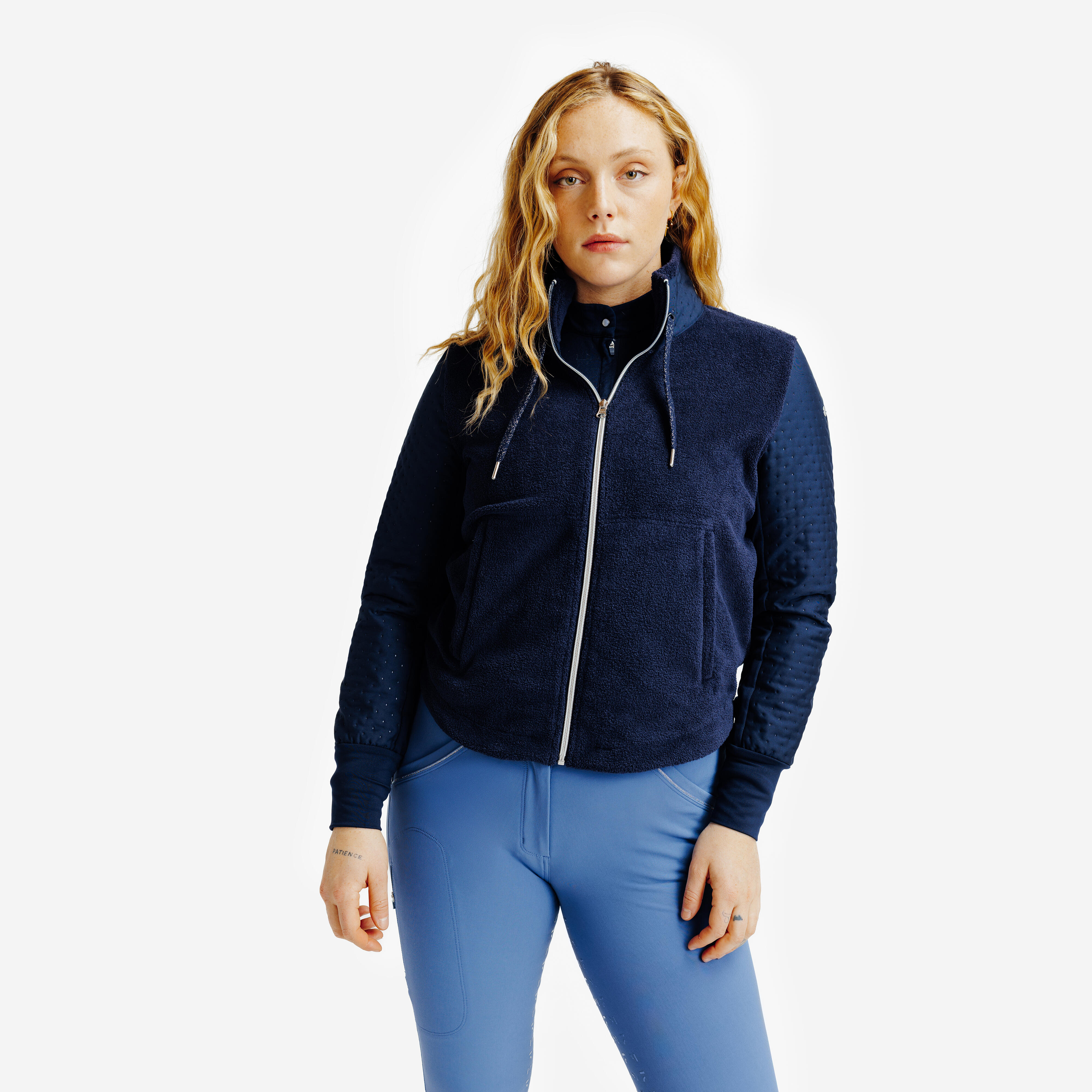 Bluza jeździecka damska 500 ciepła