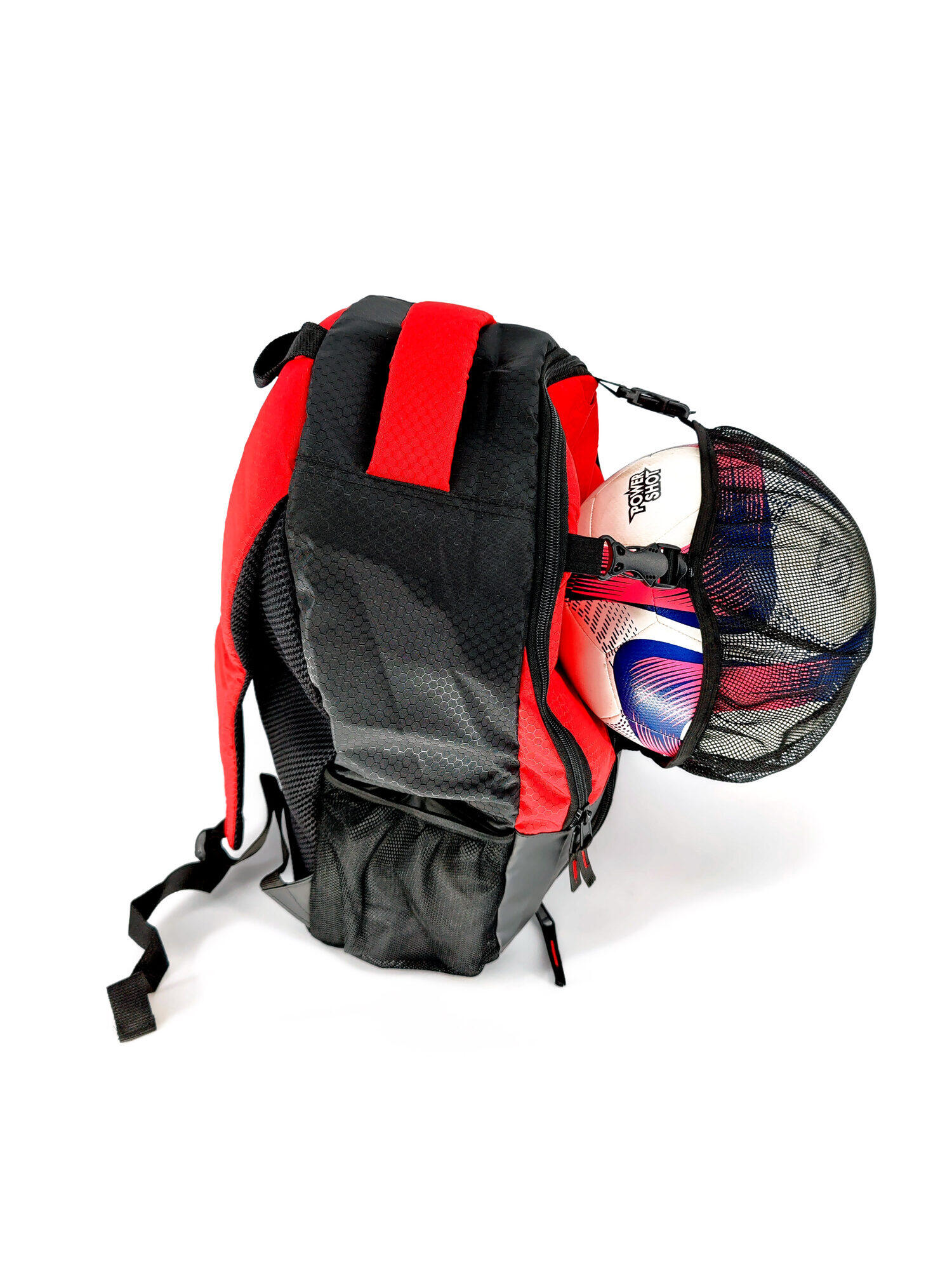 Torba sportowa ekologiczna Pelota - wodoodporna - czerwono-czarna