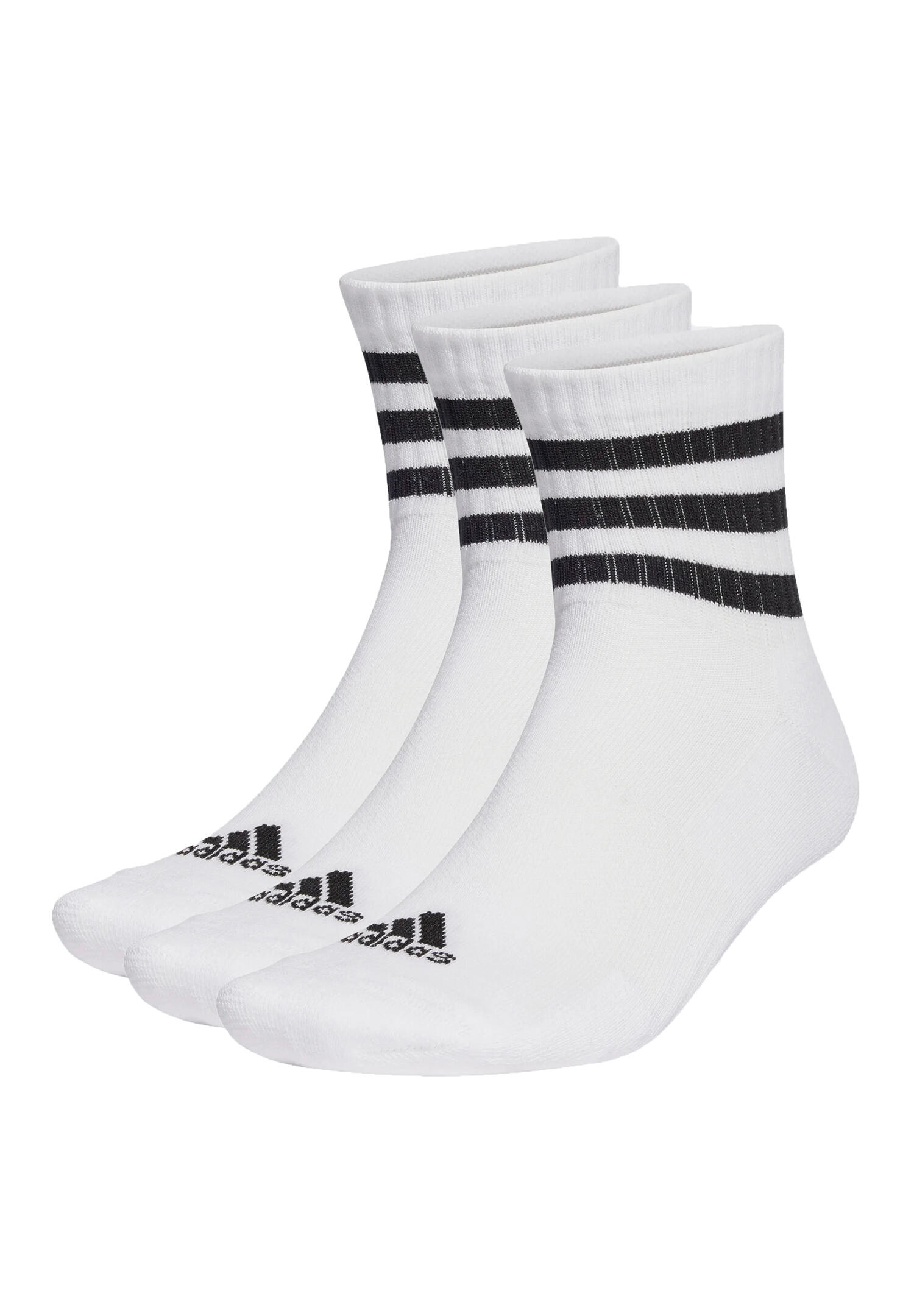 Skarpety adidas 3-Stripes Cushioned Sportswear Mid-Cut Socks 3P