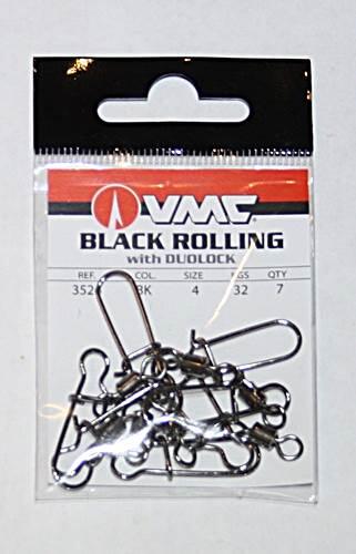 Łączniki spinningowe VMC 3526Bk Rolling Duolock