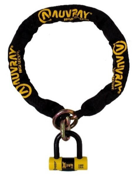 Zestaw łańcuch typu lasso z kłódką długość 100cm AUVRAY XTREM MINI