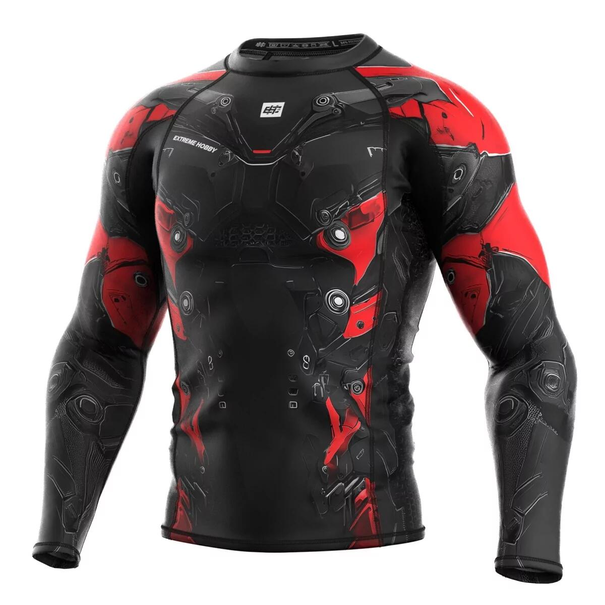 Koszulka sportowa męska Rashguard do MMA EXTREME HOBBY IRON FORCE