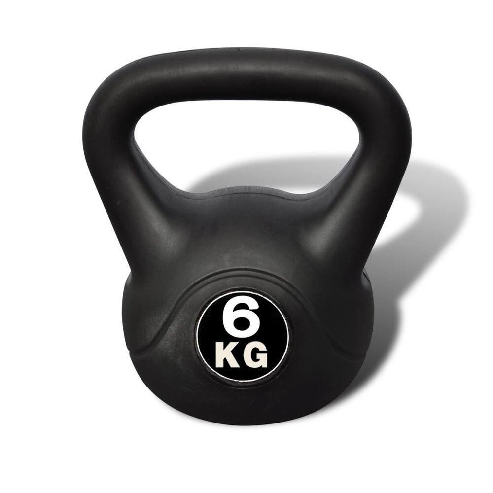 vidaXL Kettlebell 6 kg beton z powłoką plastikową