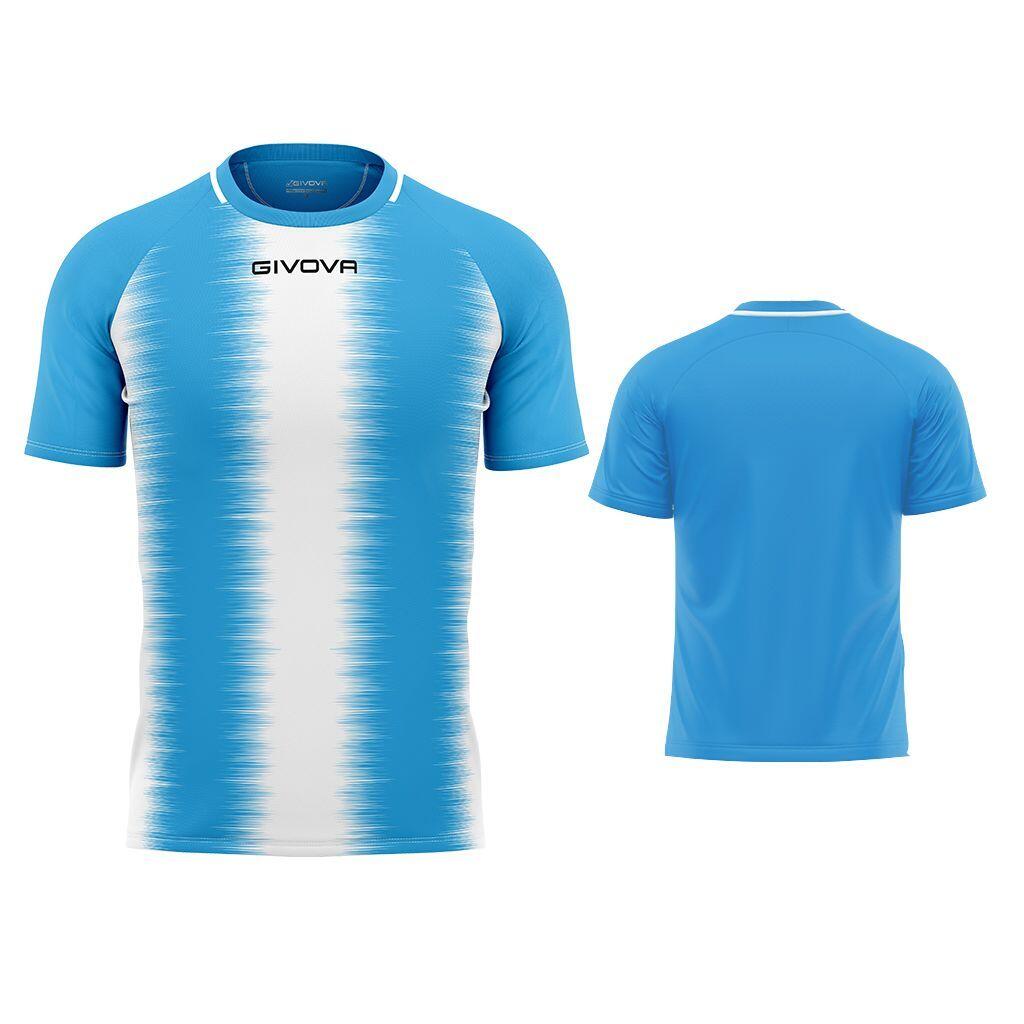 Koszulka sportowa Givova Stripe Sky-biało-niebieska