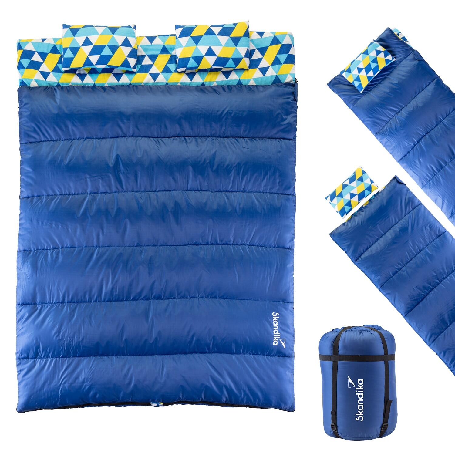 Śpiwór podwójny Iceland Double Flanell, 3 sezony, możliwość rozdzielenia