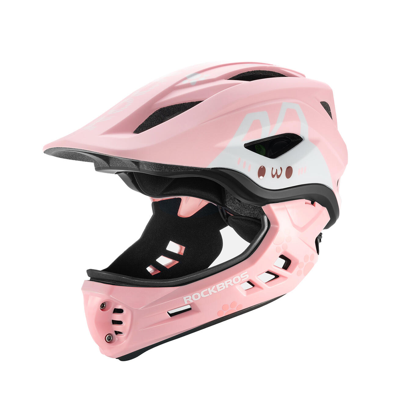 Kask rowerowy Rockbros dziecięcy z odpinana szczęką