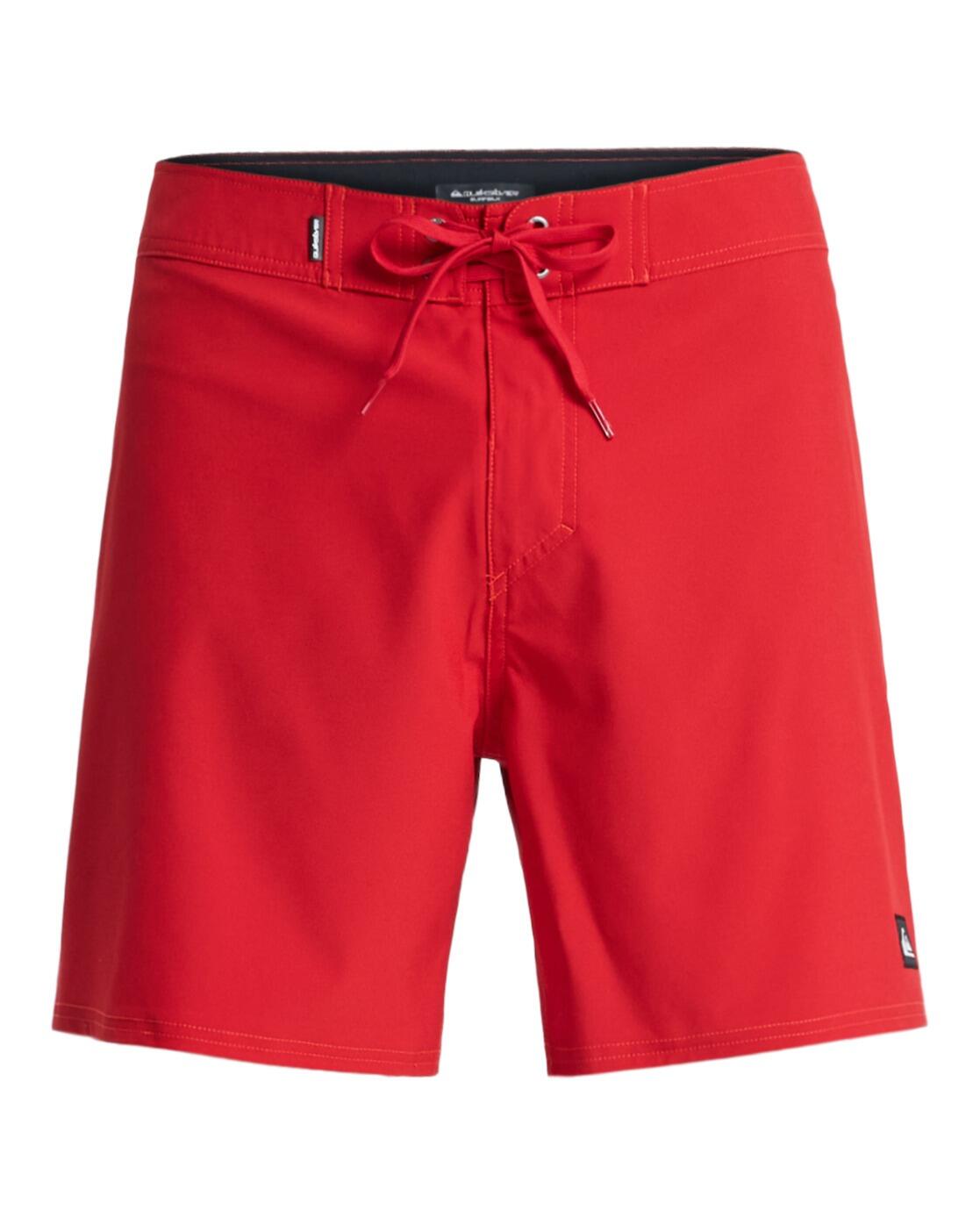 Spodenki boardshort dla Mężczyzn SURFSILK KAIMANA 16 Czerwony