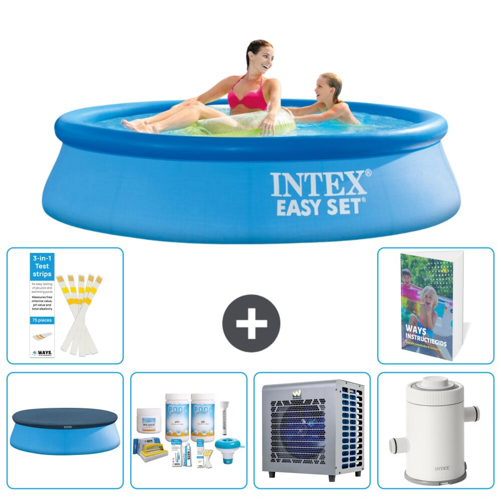 INTEX Basen Easy Set Okrągły - 244x61 cm - 7-częściowy S90