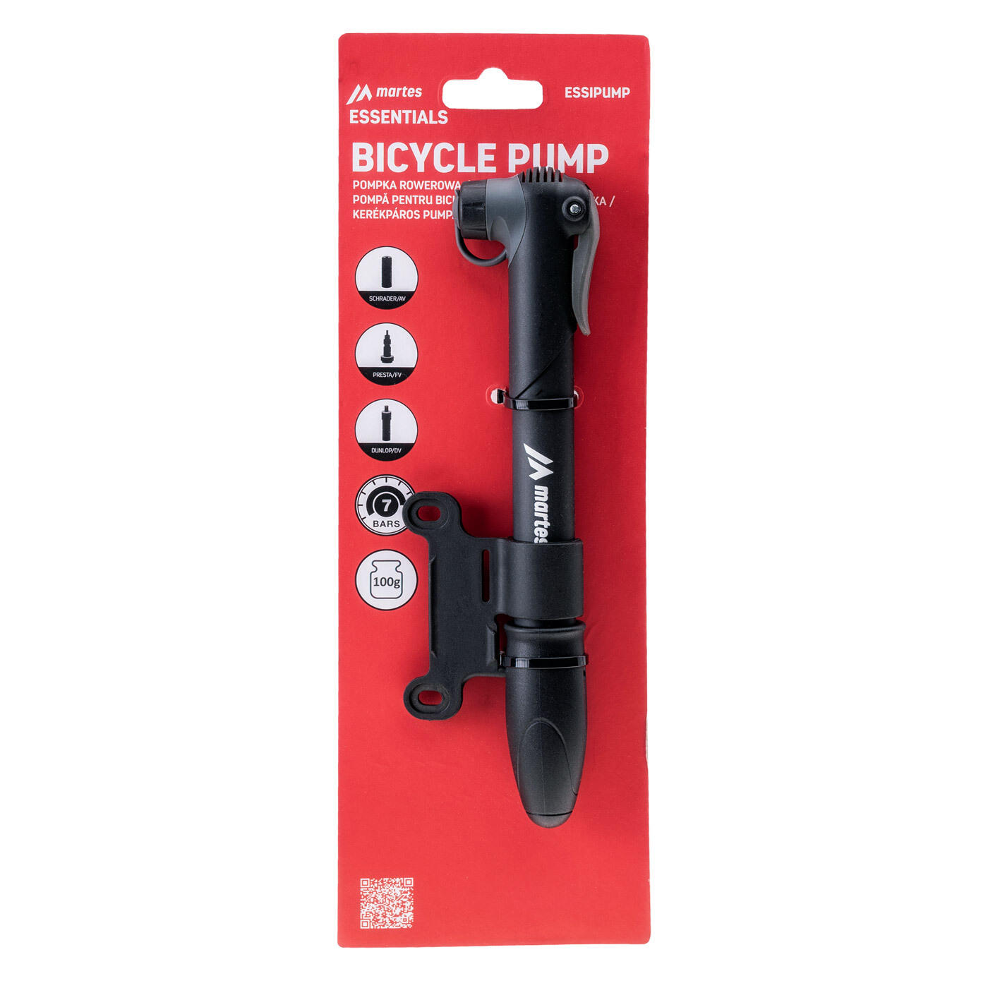 Pompka rowerowa Martes Essentials Essipump