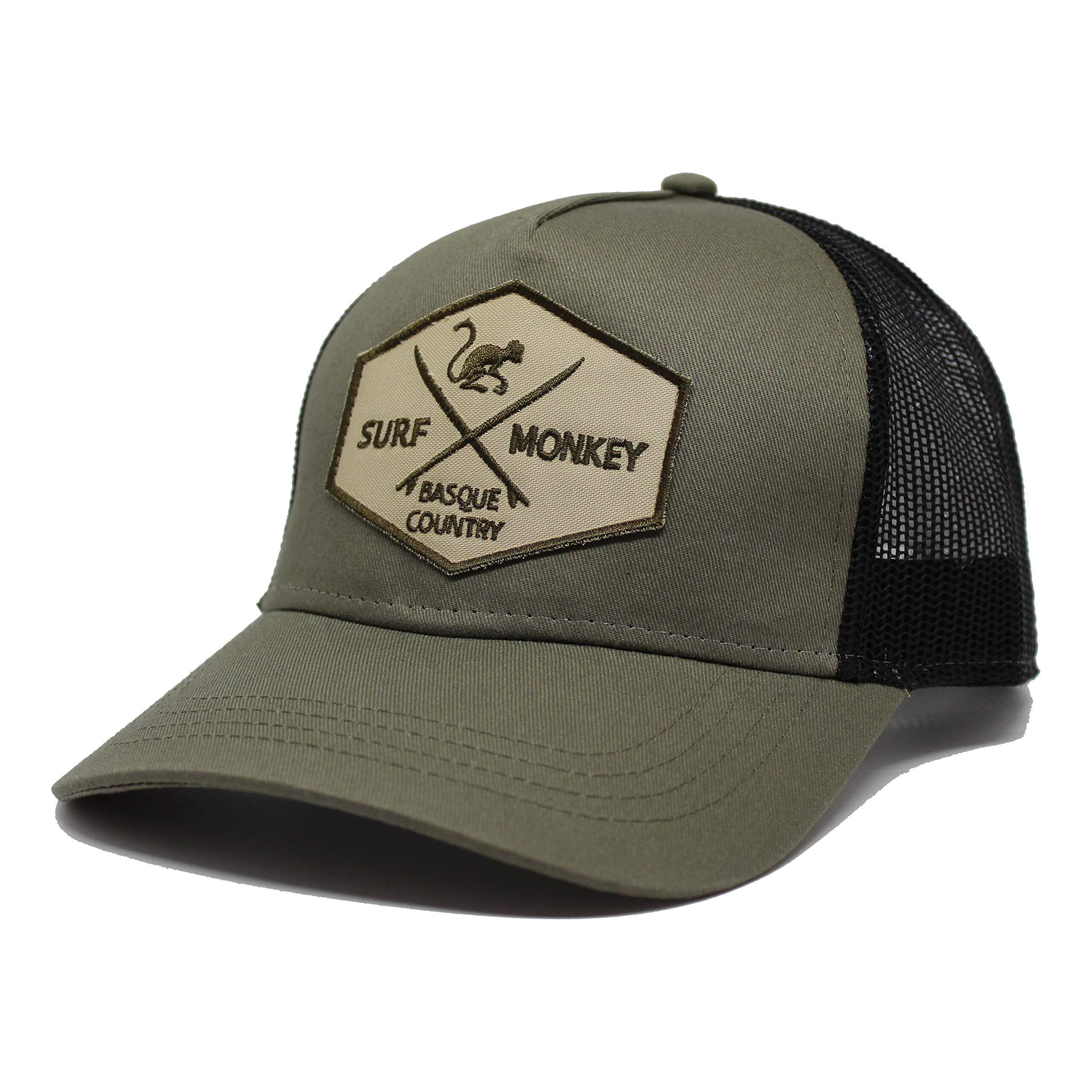 Czapka Trucker - 5 Paneli / Dorośli / Jeden Rozmiar (Oliwkowy/Czarny)