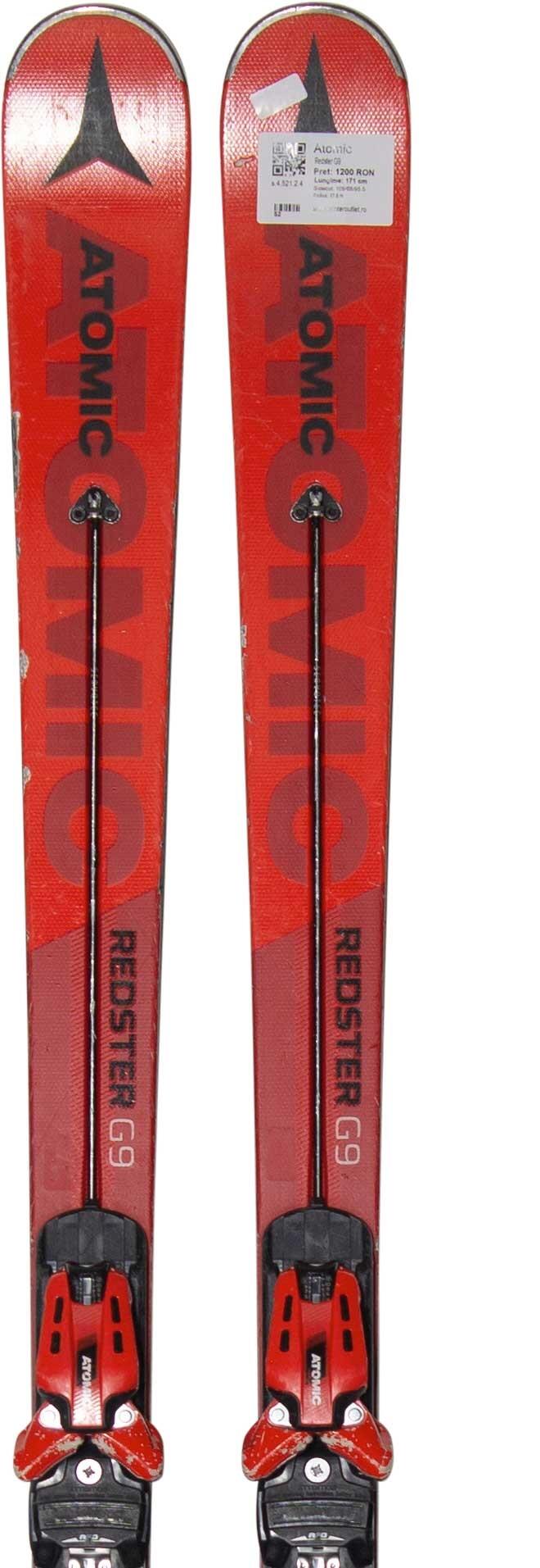 Second Life- Narty ATOMIC Redster G9, 171 cm- Stan zadowalający