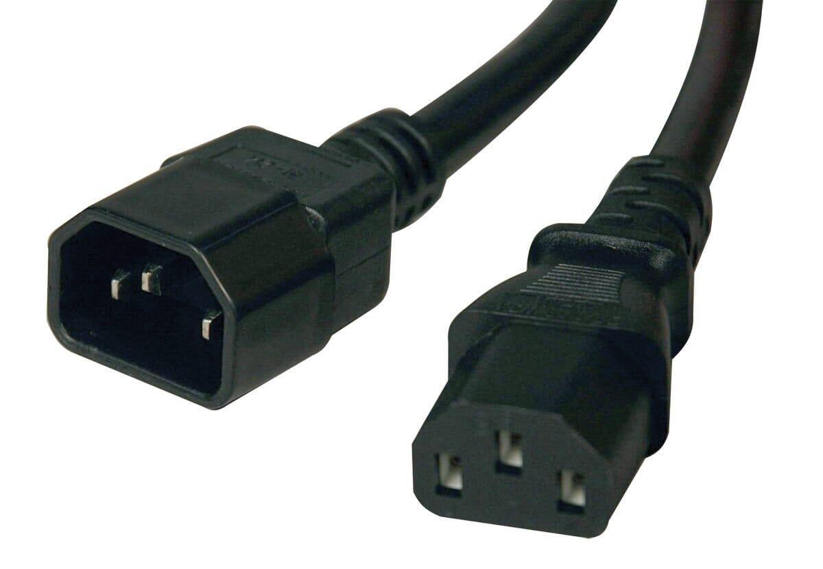 Ngk Przedłużacz zasilający IEC320 C13 do C14 2 m czarny