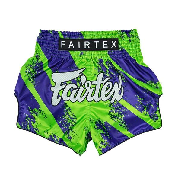 Spodenki Muay Thai Fairtex BS1928 Niebieskie/Zielone S