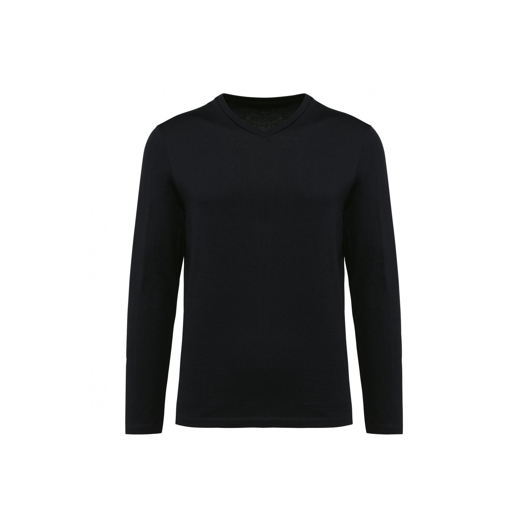 Koszulka z długim rękawem Suprima v-neck Kariban Premium