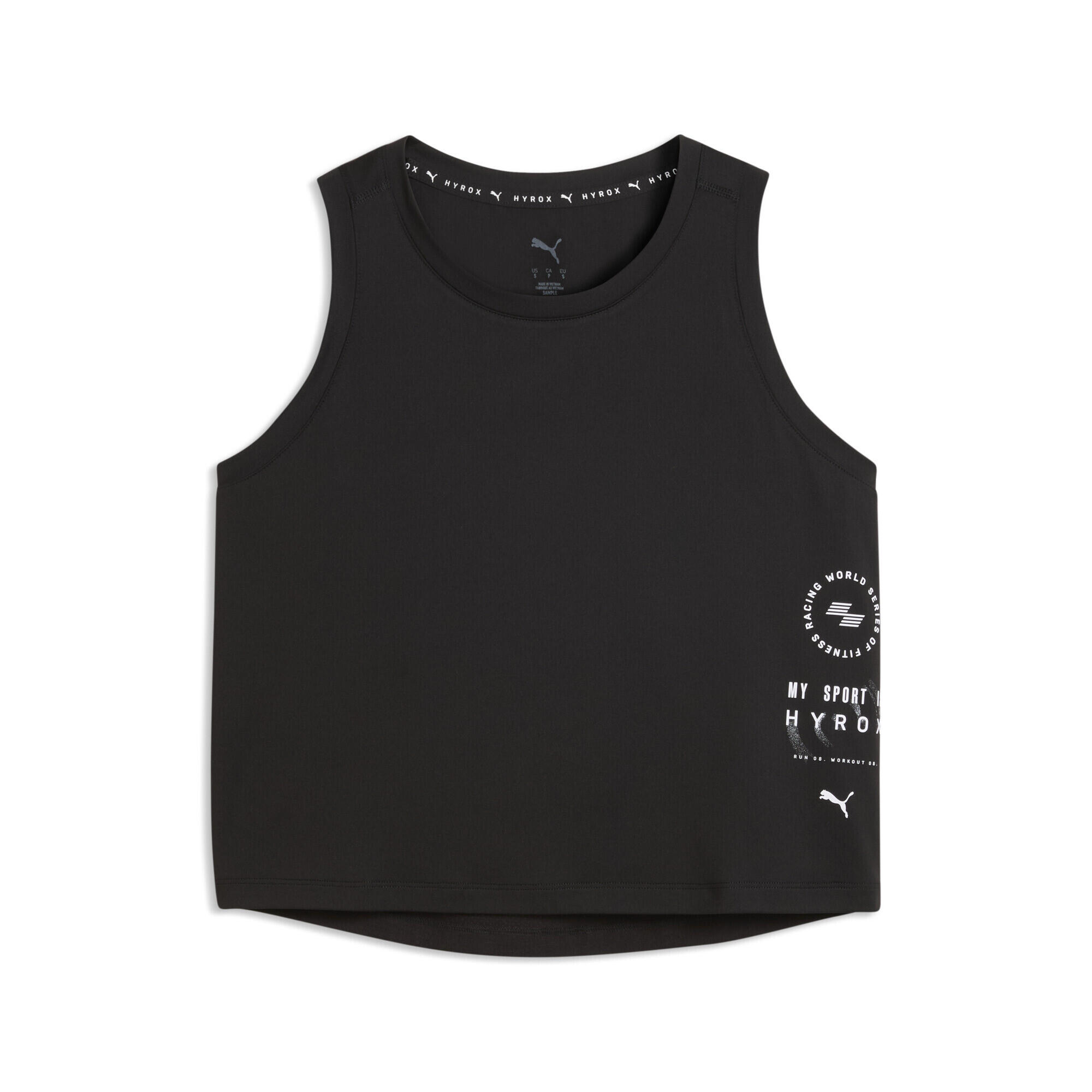 Damska skrócona koszulka na ramiączkach PUMA x HYROX CLOUDSPUN ThermoAdapt PUMA