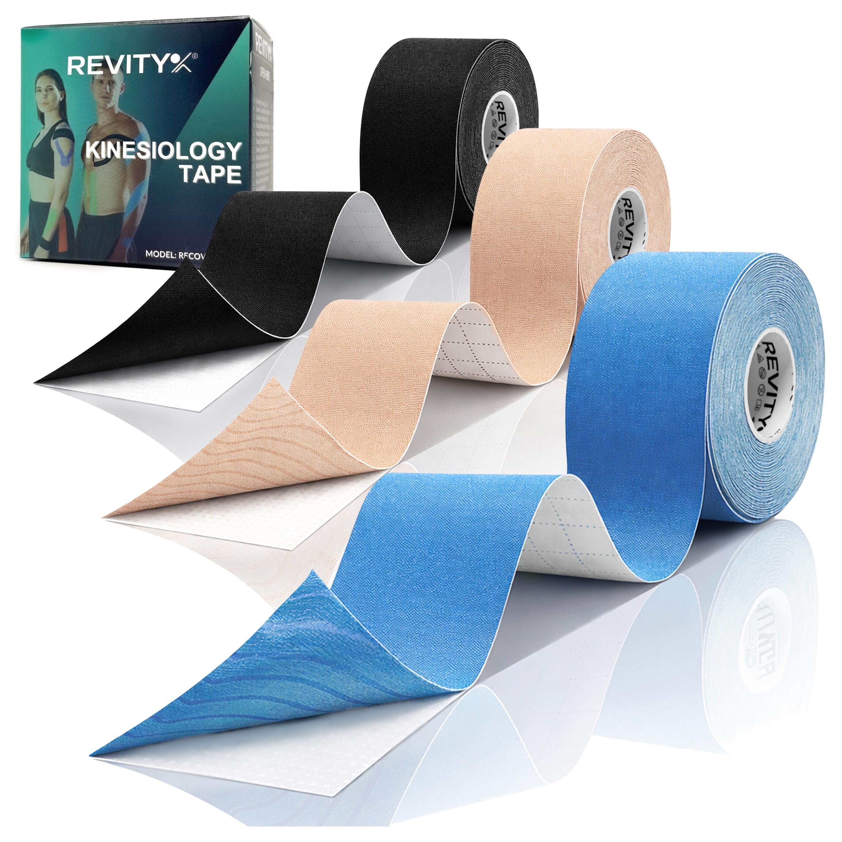 Kinesiology tape 3 szt. 5m Tejpy taśma kinezjologiczna plastry kinesio na kolano