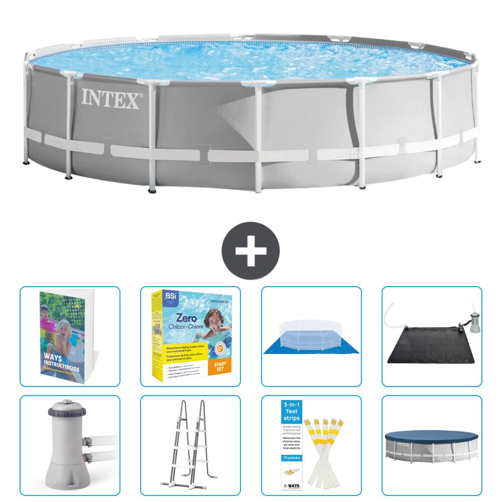 INTEX Basen Prism Frame Okrągły - 427x107 cm - 9-częściowy S582