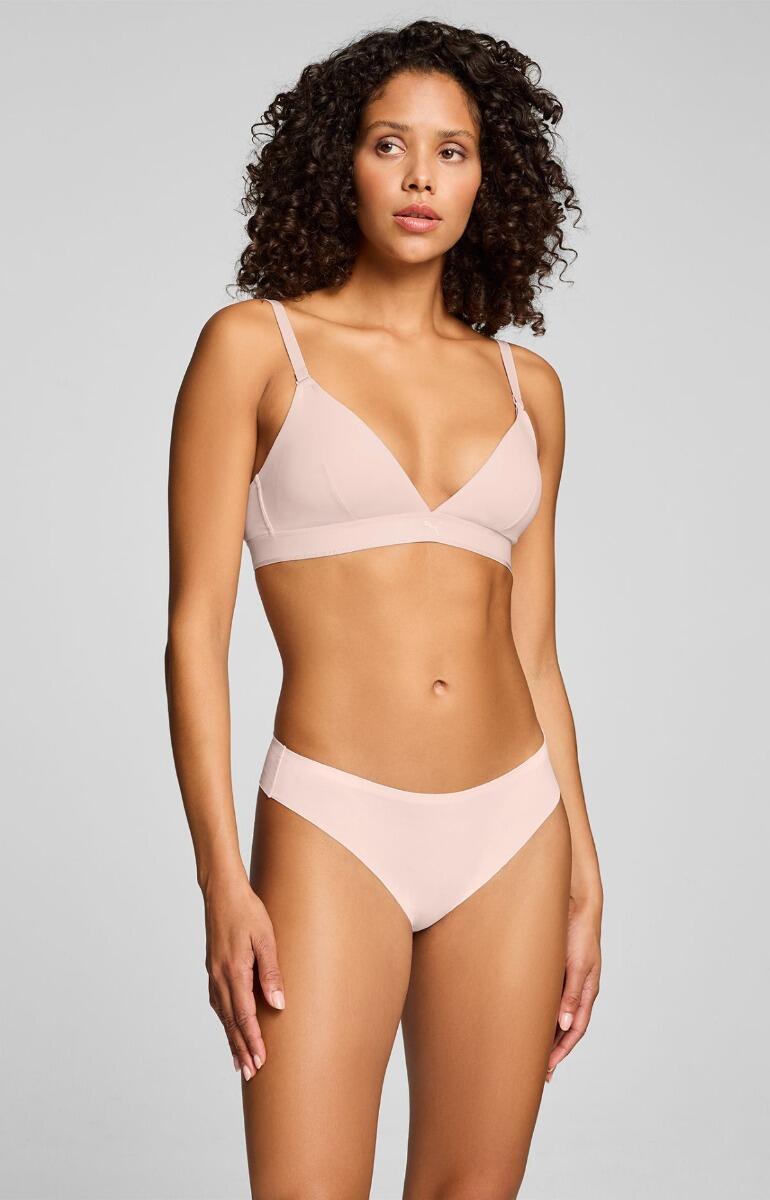 Puma stringi damskie Invisible Cotton 2-pack jasnoróżowe