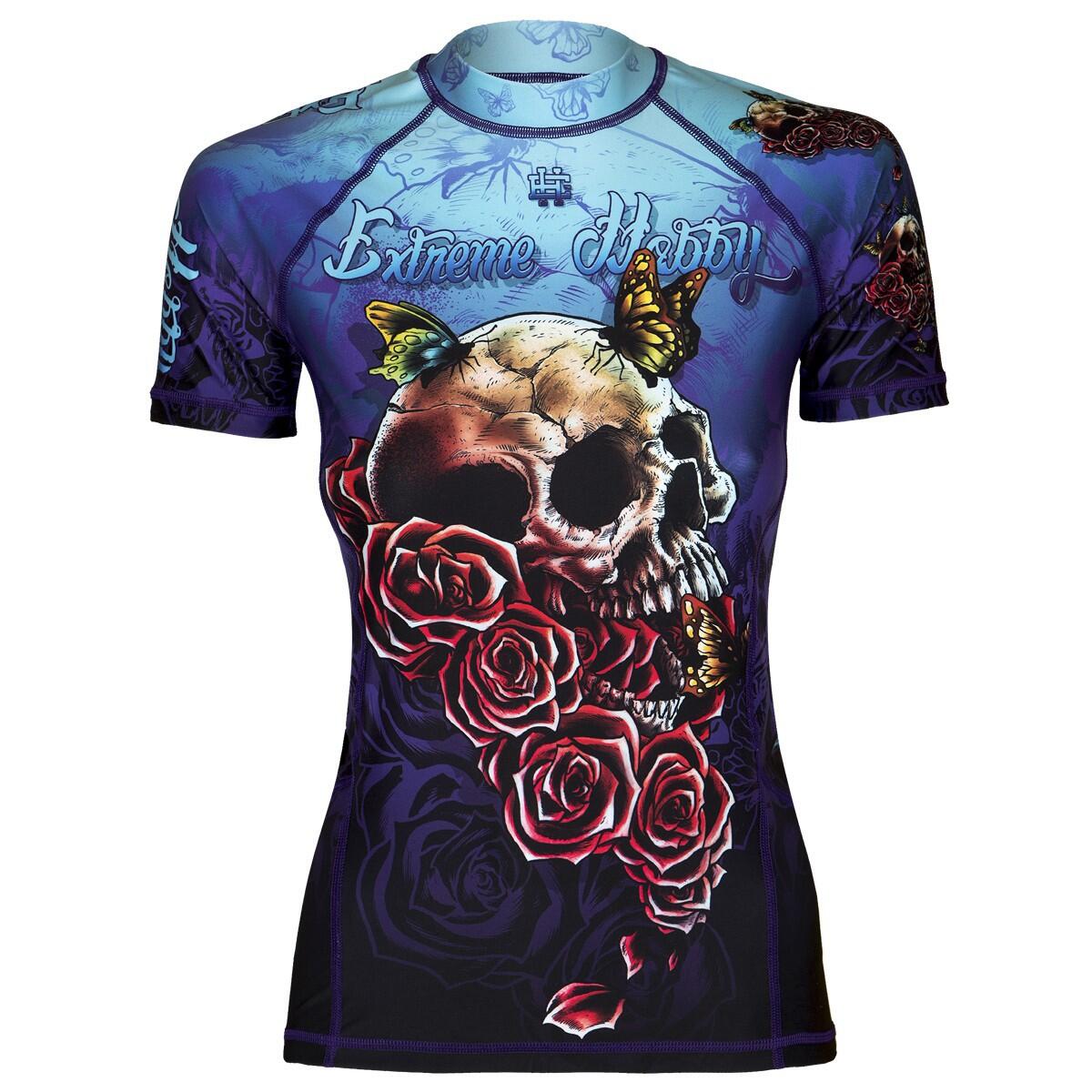 Koszulka sportowa damska Rashguard MMA EXTREME HOBBY SKULL 2