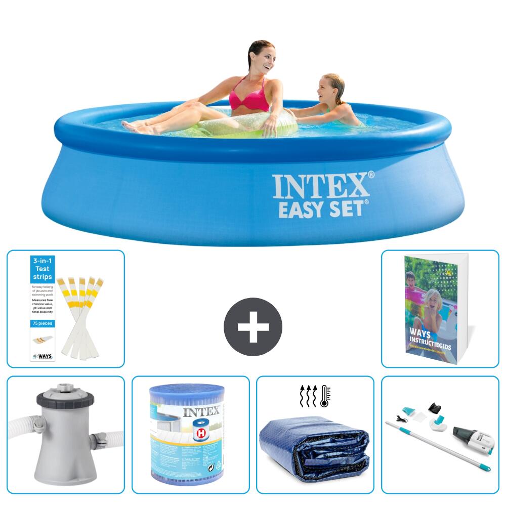 INTEX Basen Easy Set Okrągły - 244x61 cm - 7-częściowy S201