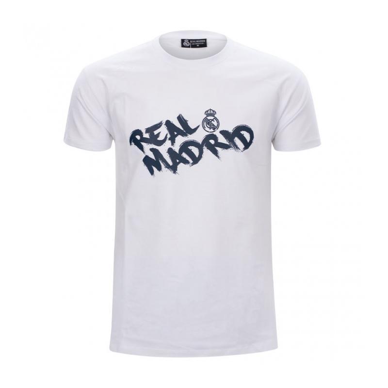 Minimalistyczna koszulka Realu Madryt - biała - 2XL