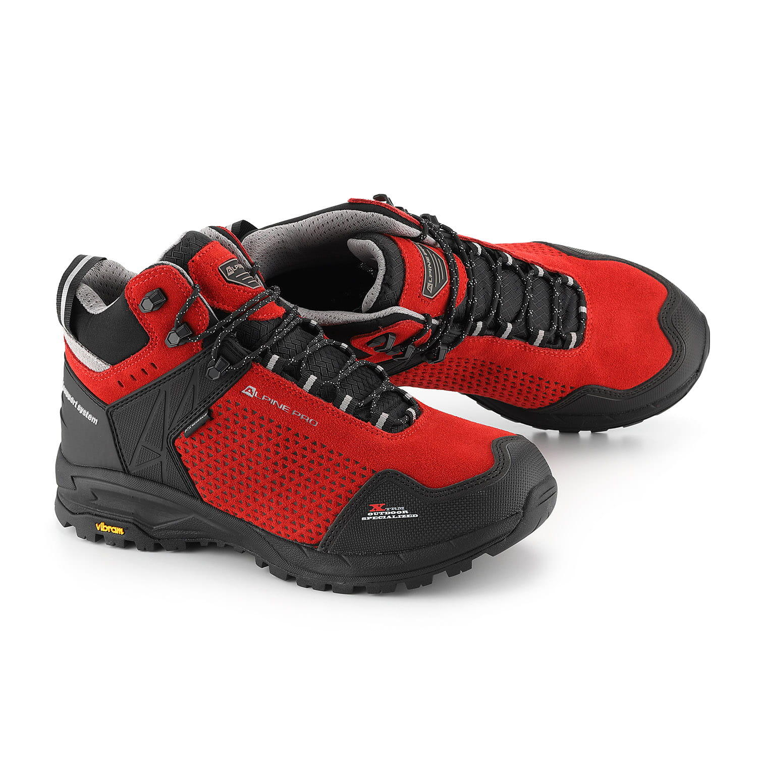 Buty trekkingowe skórzane unisex Alpine Pro Angoon Vibram
