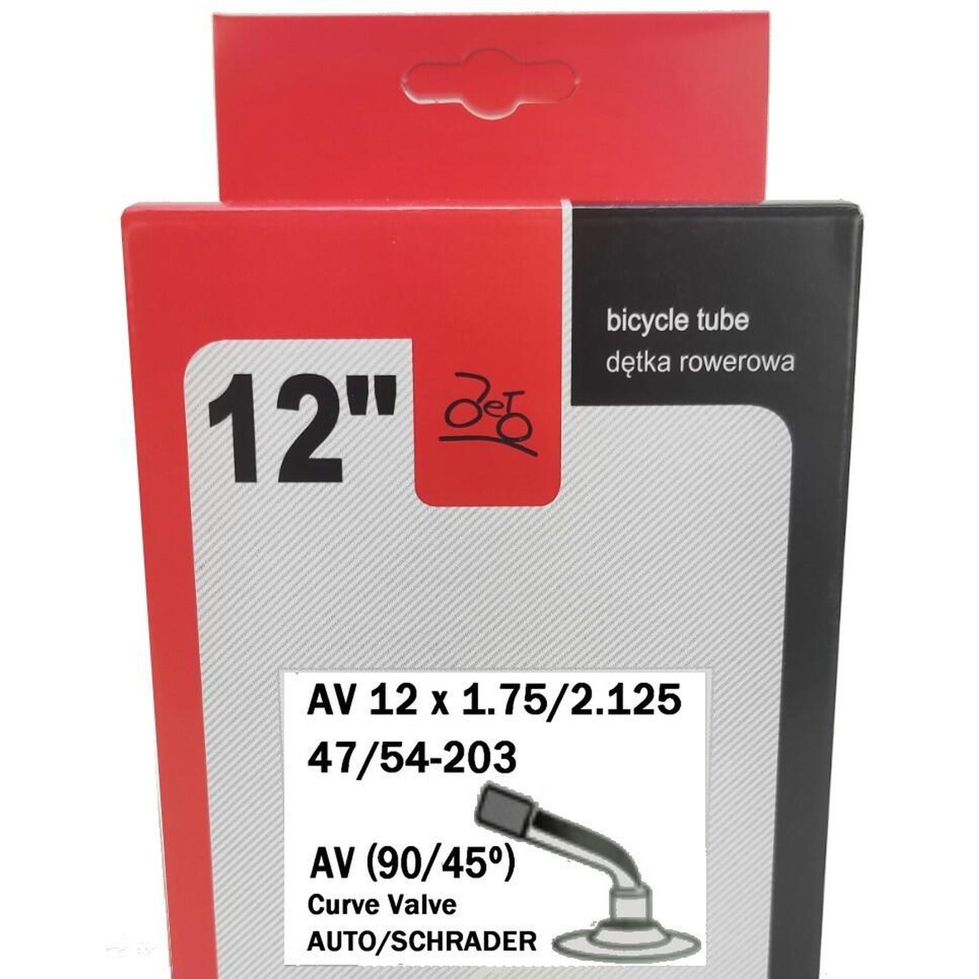 Dętka JET 12x1 75/2 125 AV-40mm 90/45°