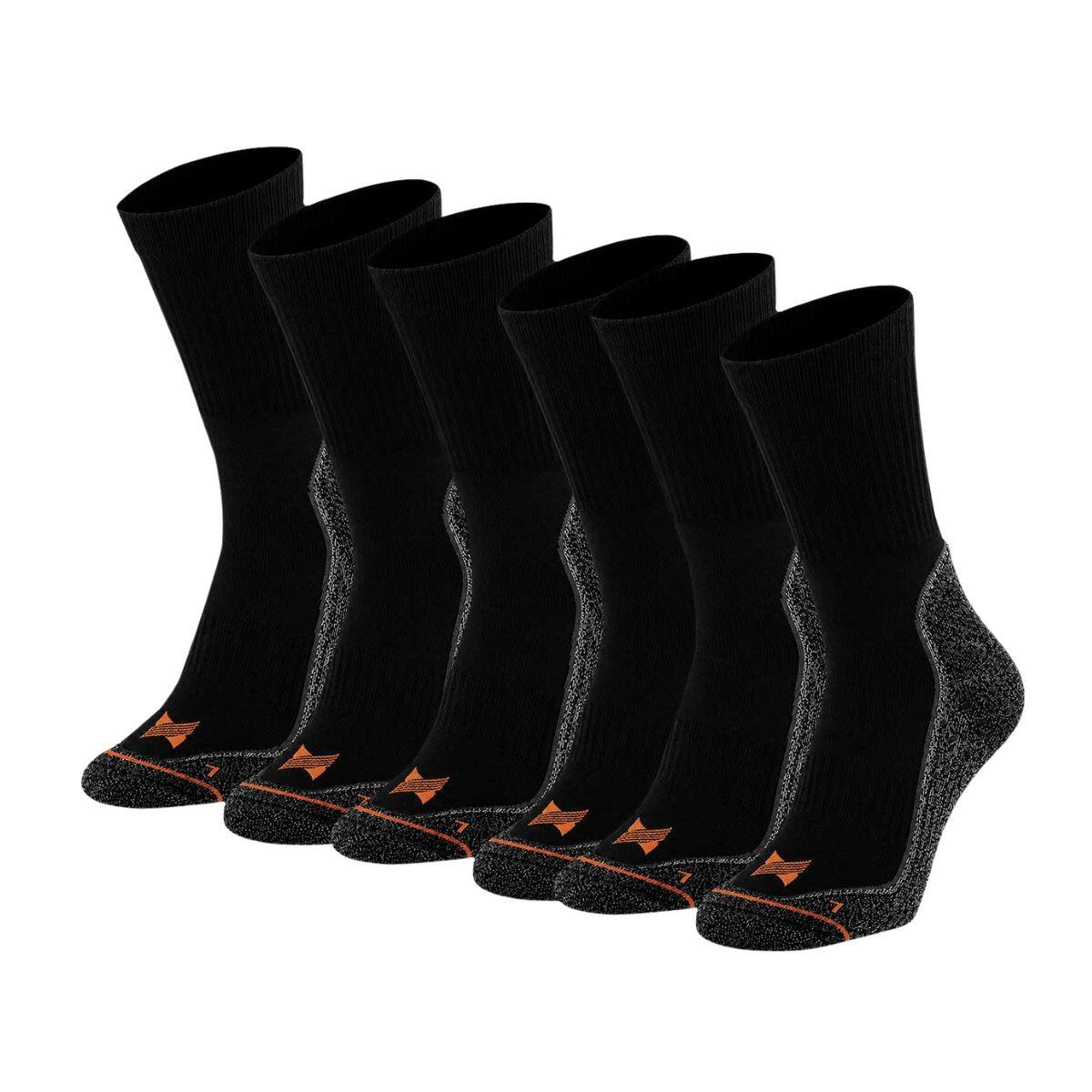 Xtreme Sockswear skarpety robocze męskie – 6 par – czarny multi