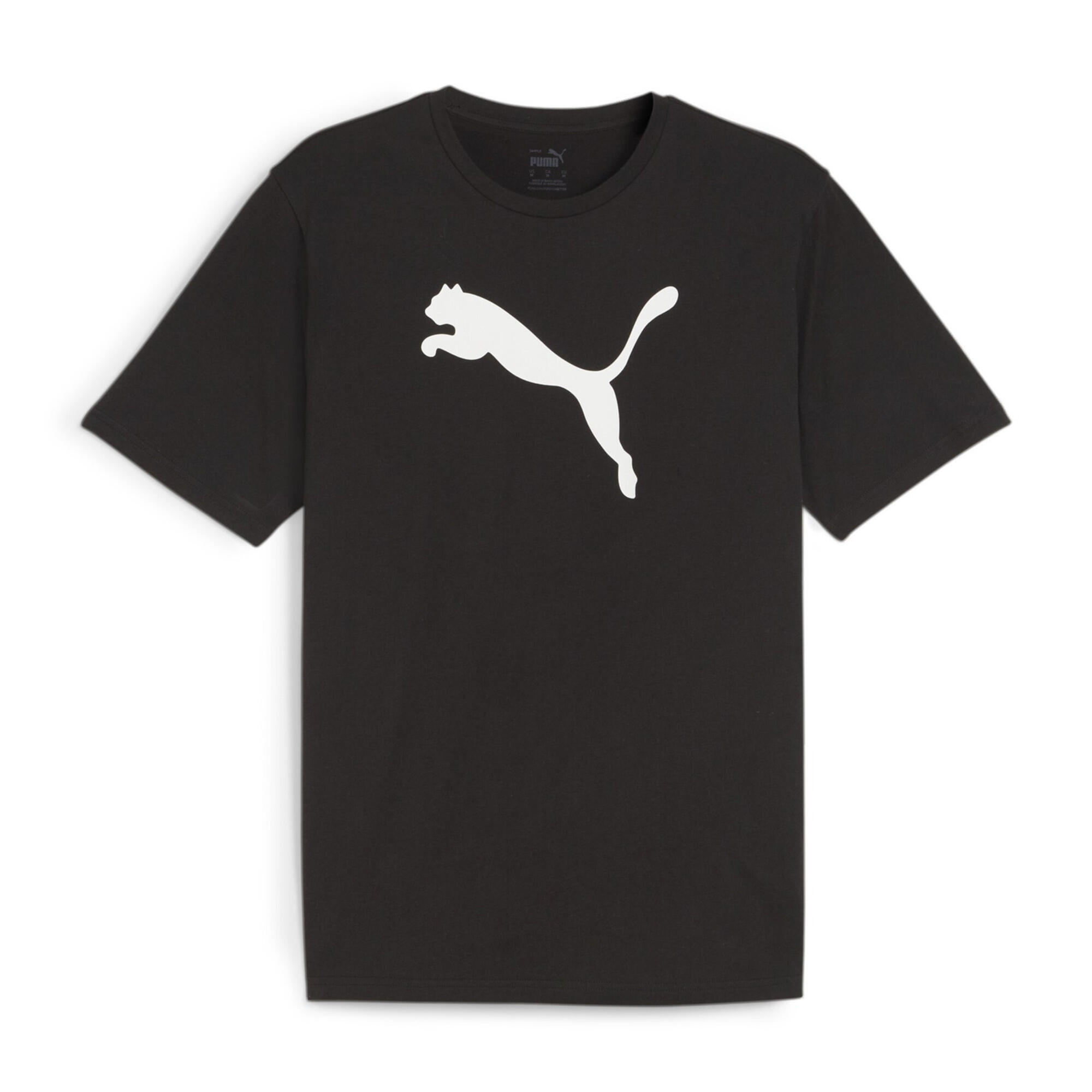 Dziecięca koszulka Puma Teamrise Logo Jersey Cotton Jr Czarna
