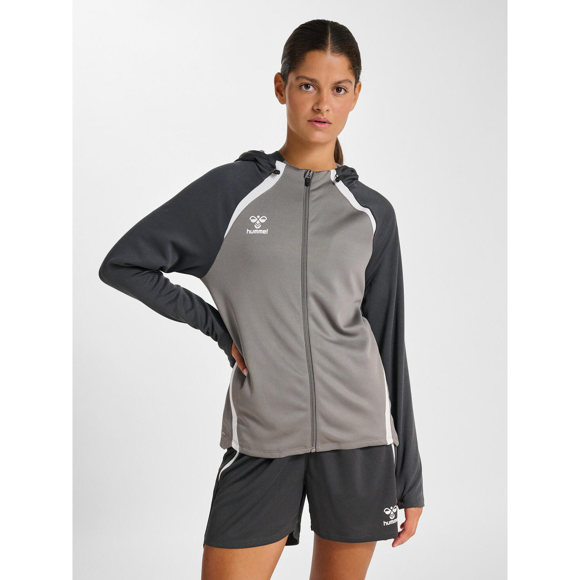 Damska bluza z kapturem na zamek Hummel Lead 2.0