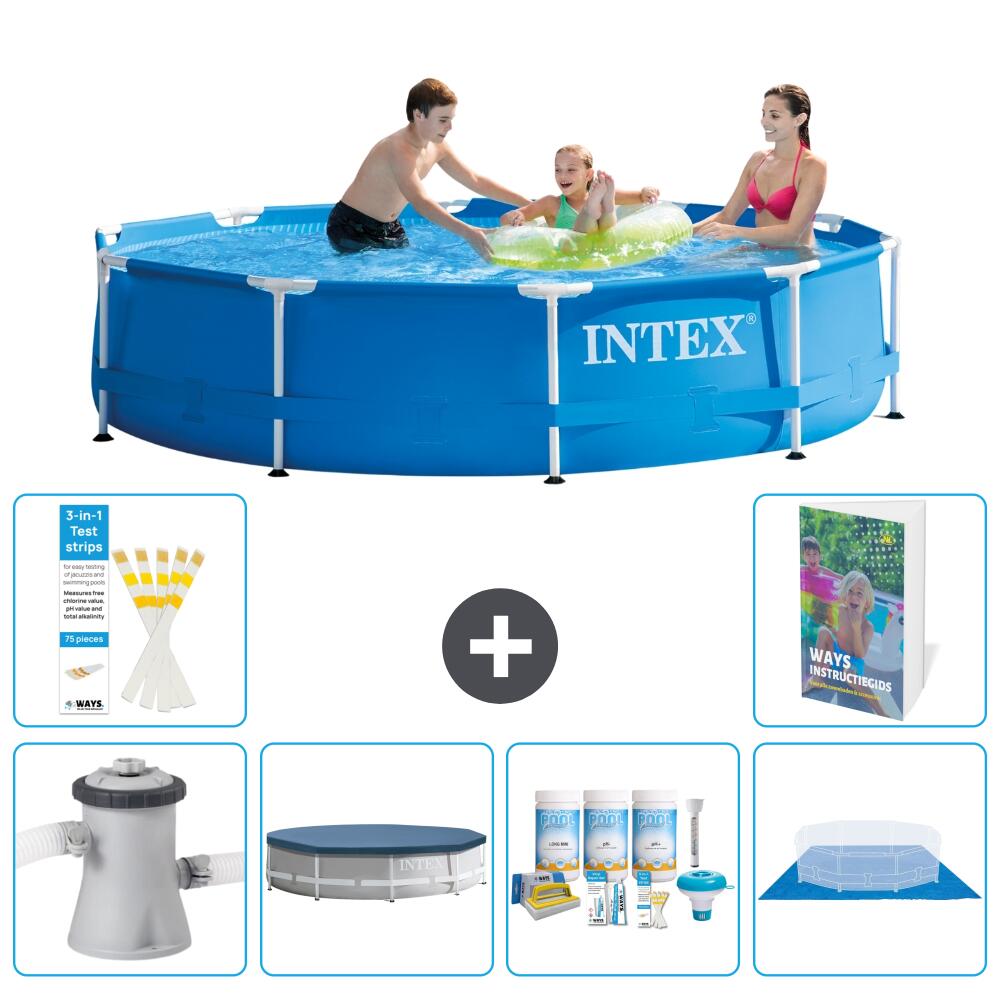 INTEX Basen ze stelażem Okrągły - 305x76 cm - 7-częściowy S251