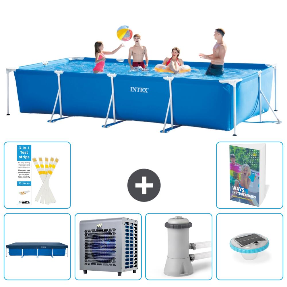 INTEX Basen ze stelażem Prostokątny - 450x220x84 cm - 7-częściowy S106