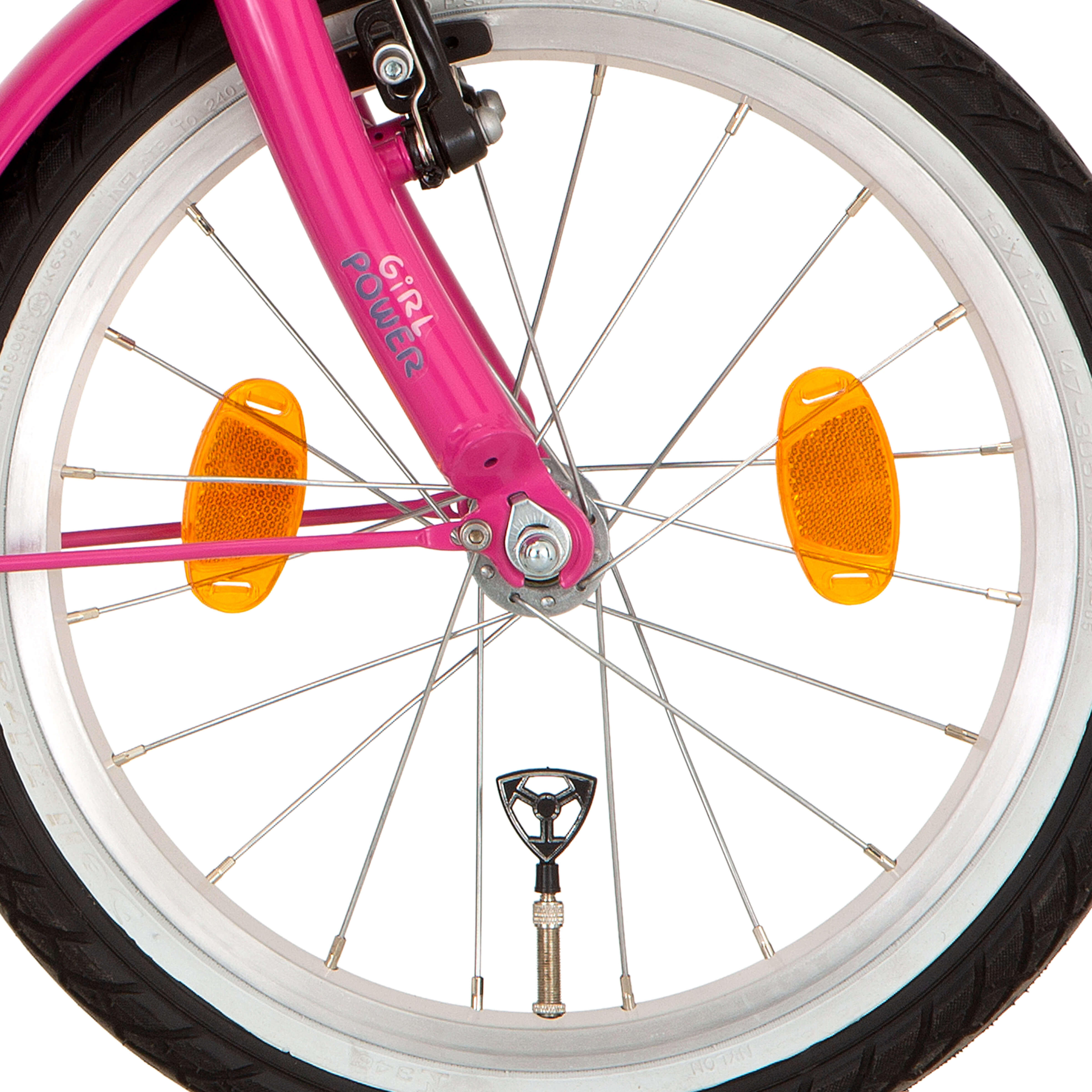 Alpina przednie koło 18 inch J20A anodowana różowa obręcz