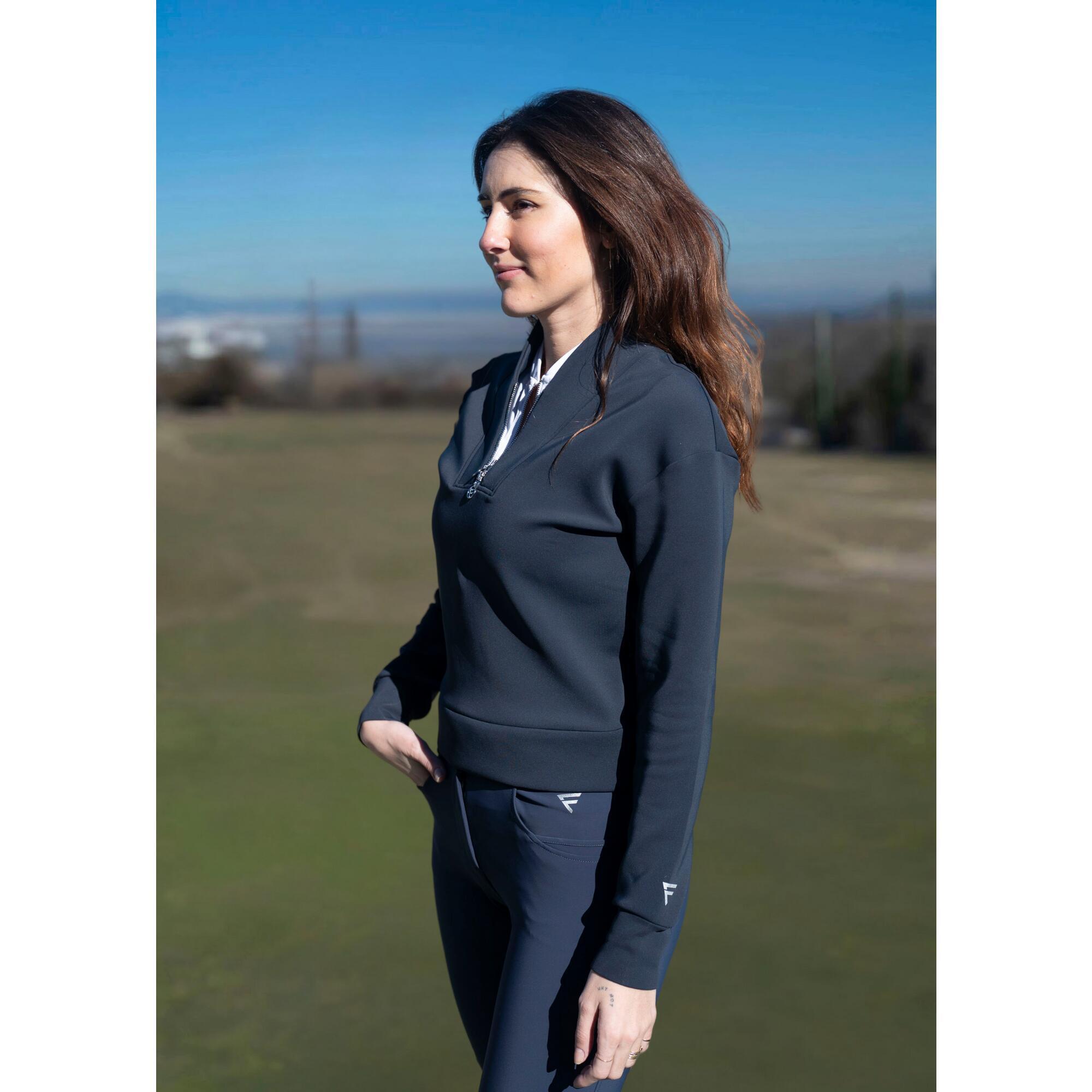 Damski golfowy sweter Swinley – Miękki  elastyczny  szybkoschnący half-zip