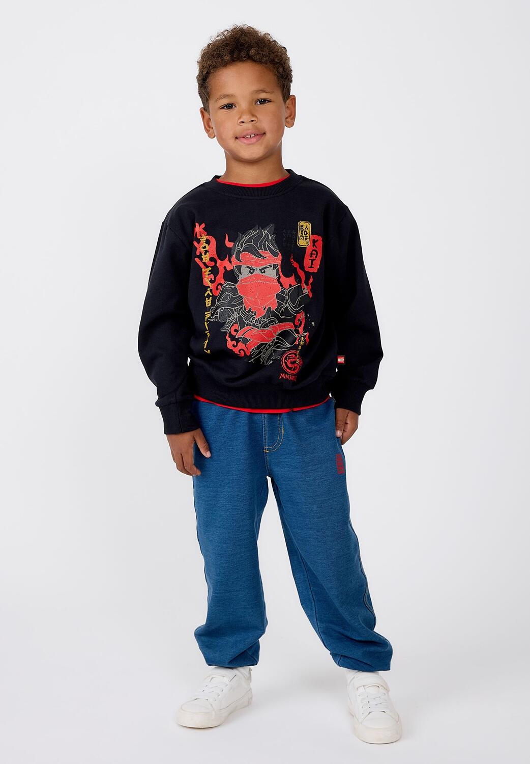 Bluza Bawełniana Chłopięca LEGO Ninjago Sian205 Czarna