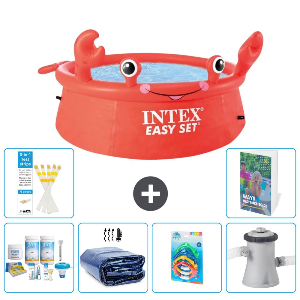 INTEX Basen Easy Set Okrągły - Krab - 183x51 cm - 7-częściowy S108