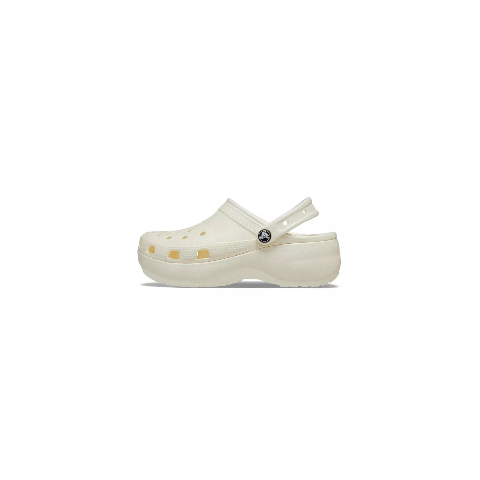 Buty do chodzenia damskie Crocs Classic Platform Glitter Clog W Chalk