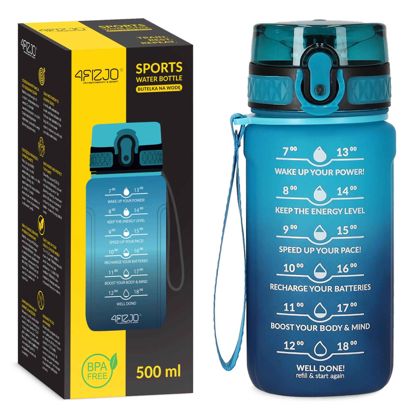 Sportowa butelka na wodę 4FIZJO 500 ml