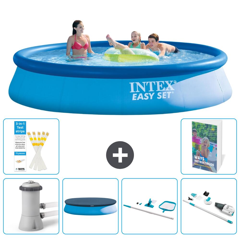 INTEX Basen Easy Set Okrągły - 396x84 cm - 7-częściowy S257
