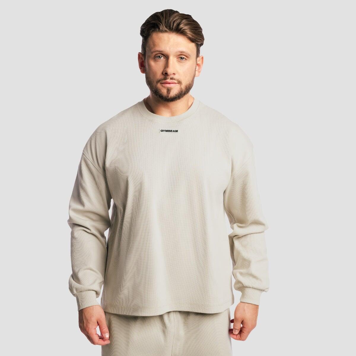 Bluza męska oversize bez kaptura szara Aura