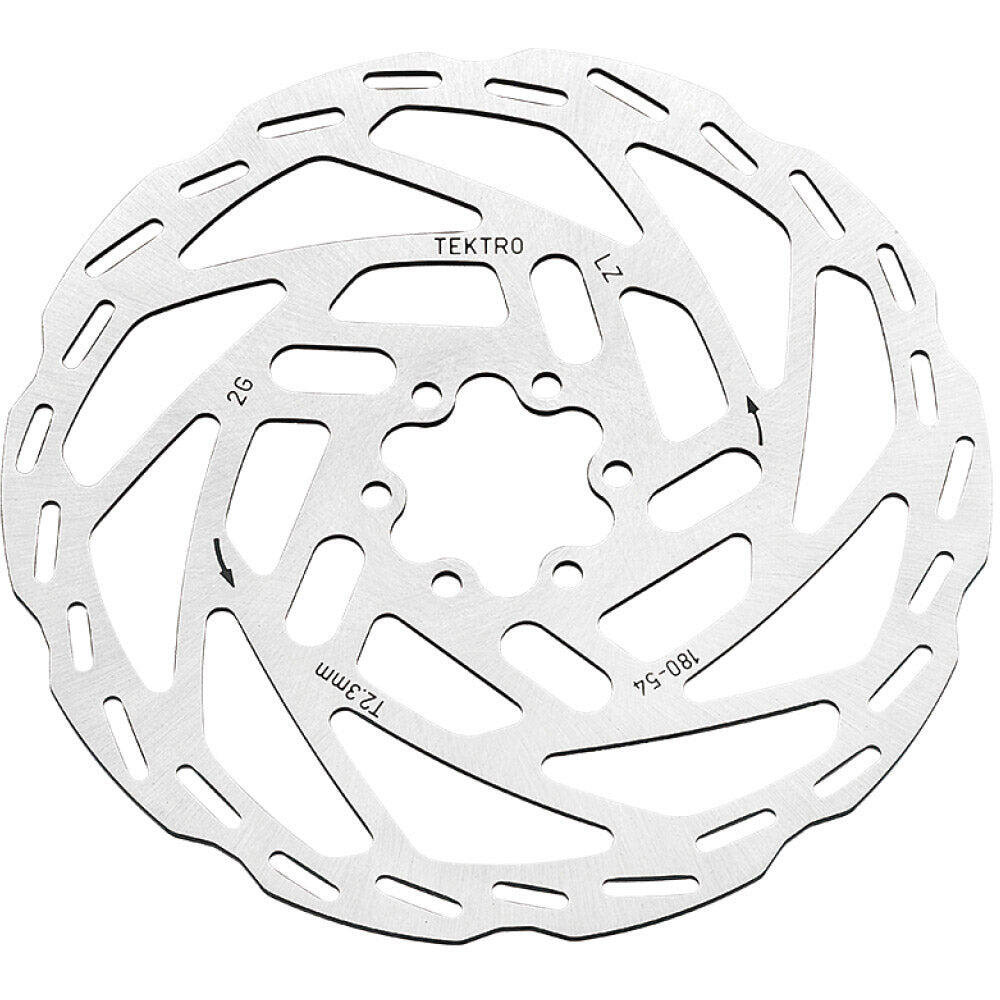 Tektro TR203-54 tarcza hamulcowa 203 mm 2,3 mm 6-otworowa srebrna